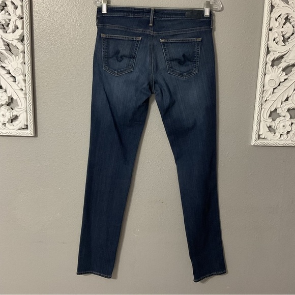 Adriano Goldschmied AG Jeans The Stilt Cigarette Leg Size 27 Dark Blue Women's - Picture 9 of 11